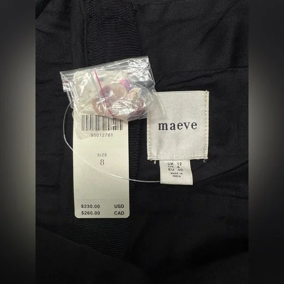 NWT Anthropologie The Brynne 3D Pink ComboSpaghetti-Strap Dress by Maeve